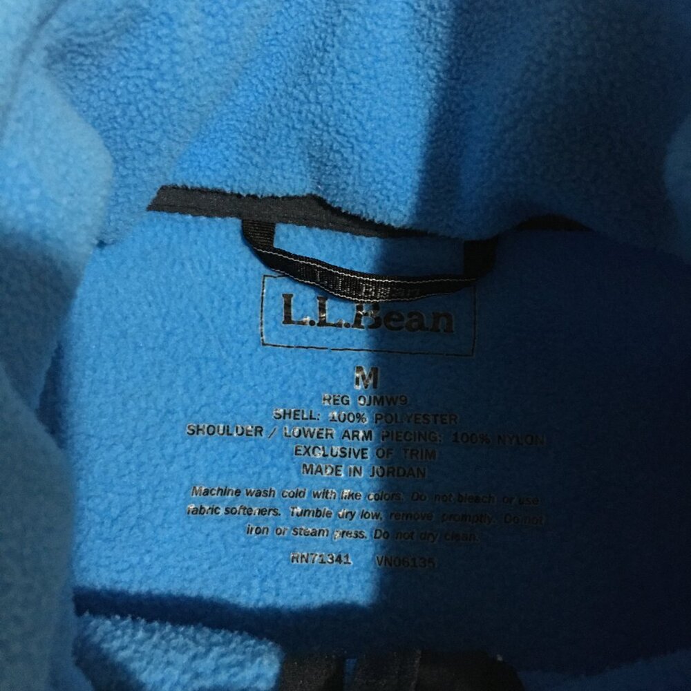 LL Bean Women’s Medium Fleece Jacket Full Zip Sweatshirt - Picture 5 of 9